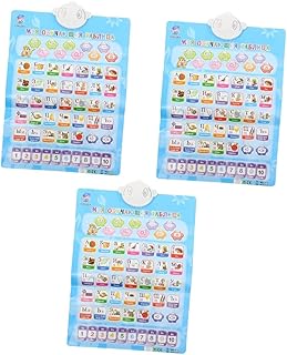 ibasenice 3pcs Russian-british Letter Wall Chart Kids Educational Toys Electronic Toys Alphabet Chart for Toddlers Russian Alphabet Wall Poster Russian Vocabulary Poster Abc Poster Printable