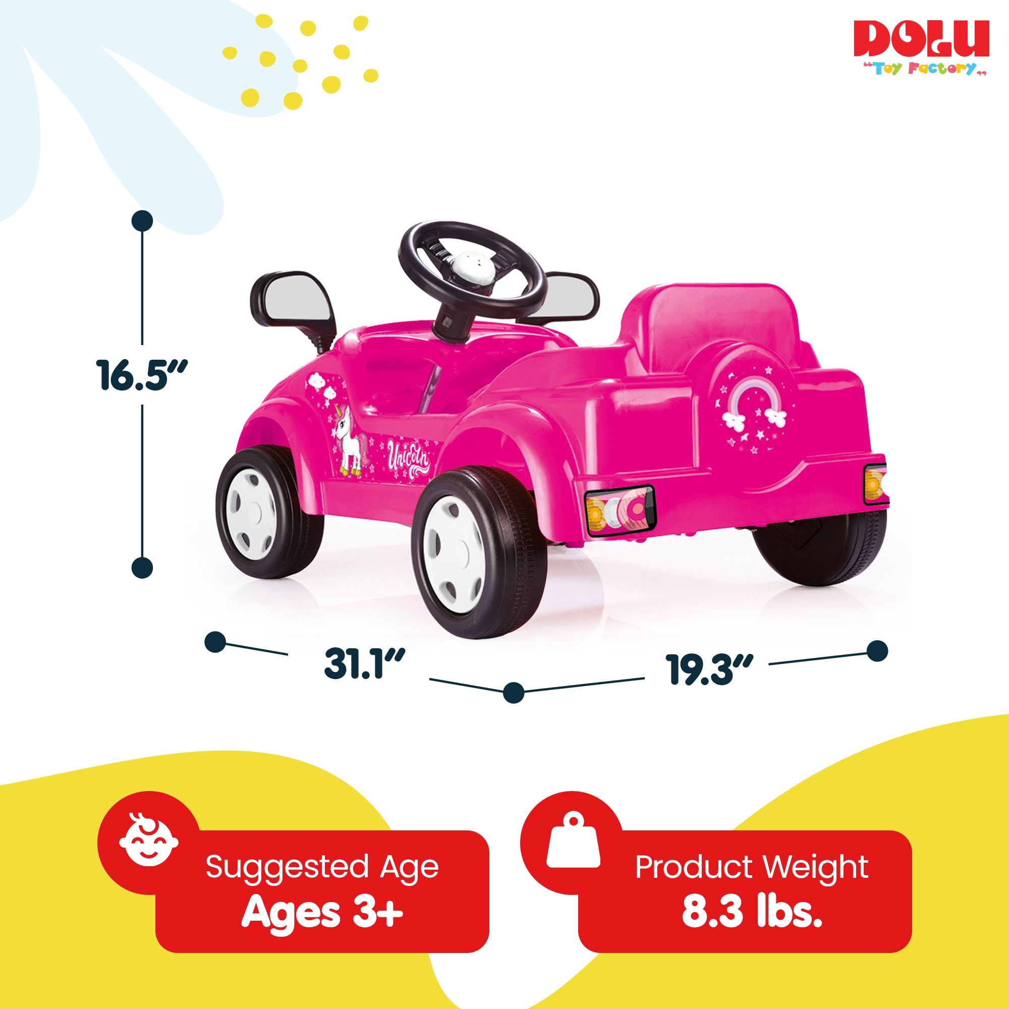 DOLU voiture à pédales rouge 8019 80196 DOLU voiture à pédales rouge 8019 80196