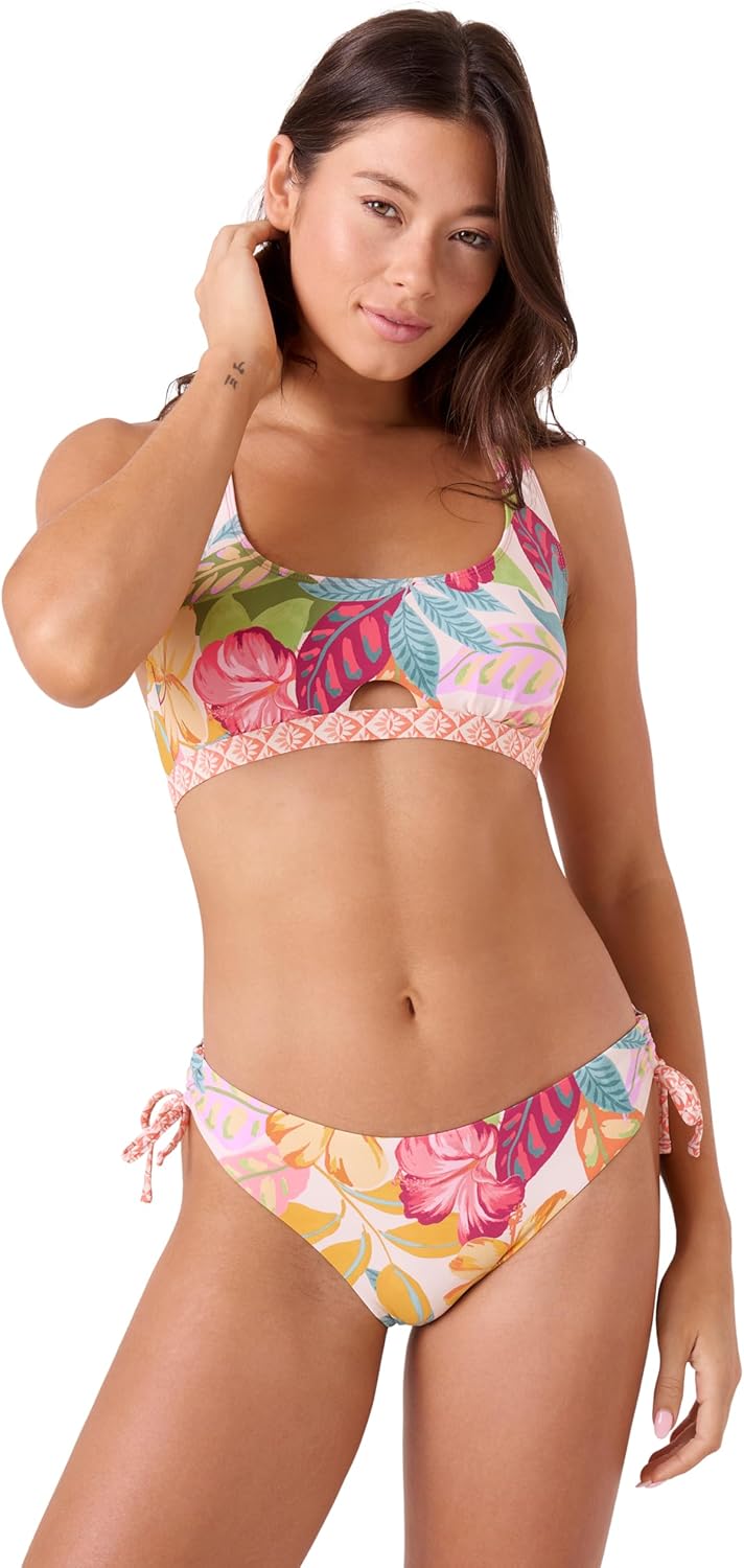 Roxy Women's Side Tie Cheeky Bikini Bottoms – Low Rise Swimwear, UPF 50+ Sun Protection - Image 3