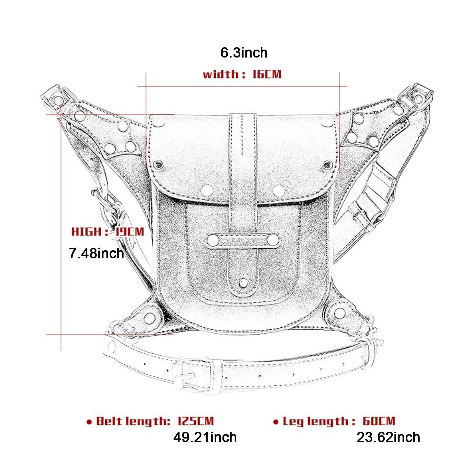 Bolsa de cinturón Steampunk para accesorios de disfraces de viaje