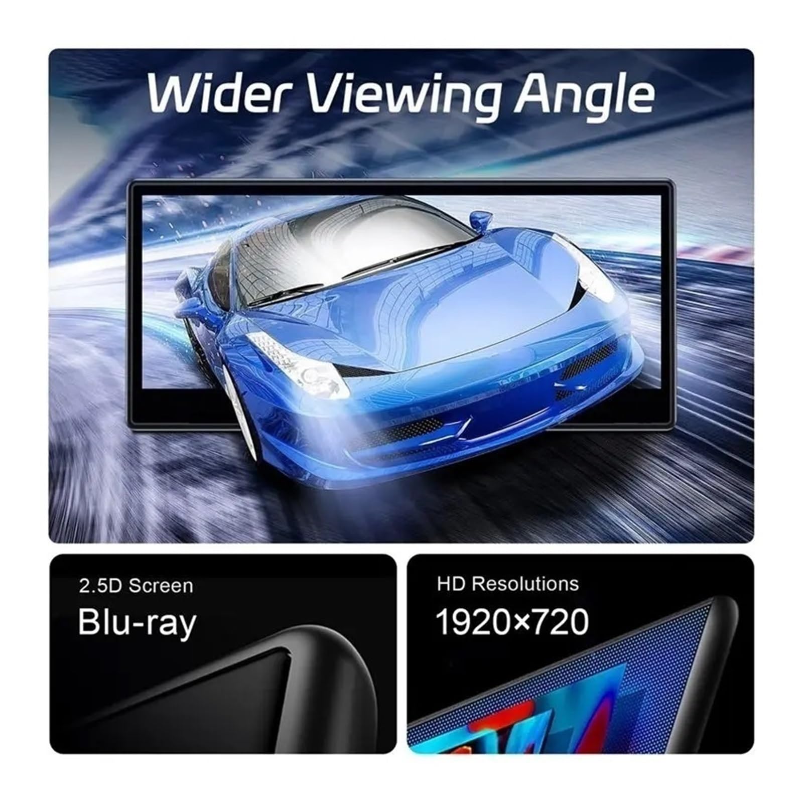 AEA6-Head-Up-Display kompatibel mit Tesla Model 3/Y, 9-Zoll-Bildschirm HUD Android Auto Car Board Instrumentenzubehör