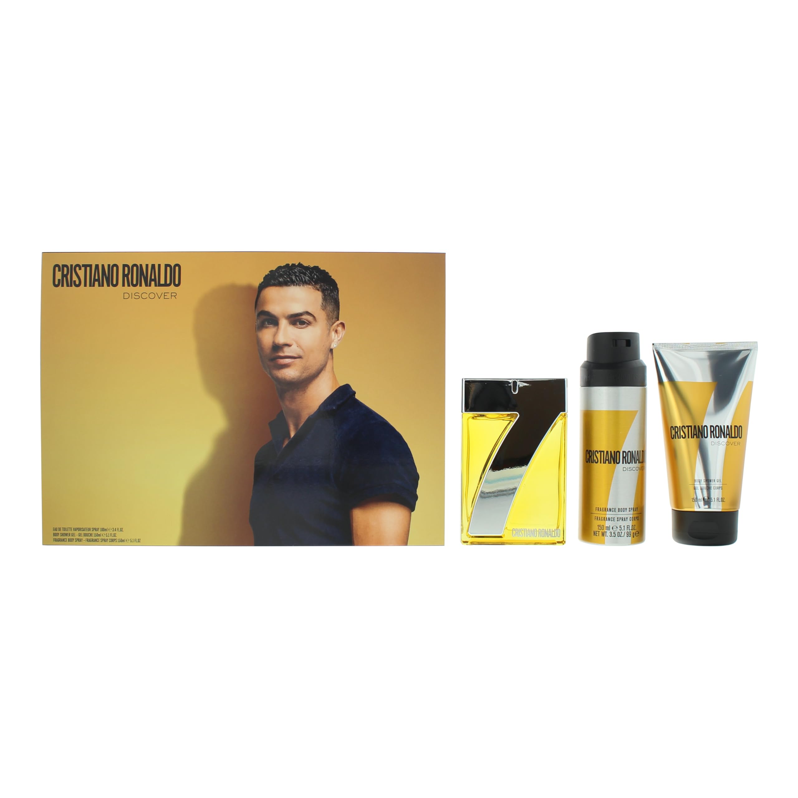 Cristiano Ronaldo Cr7 Discover Eau De Toilette Gift Set 100Ml
