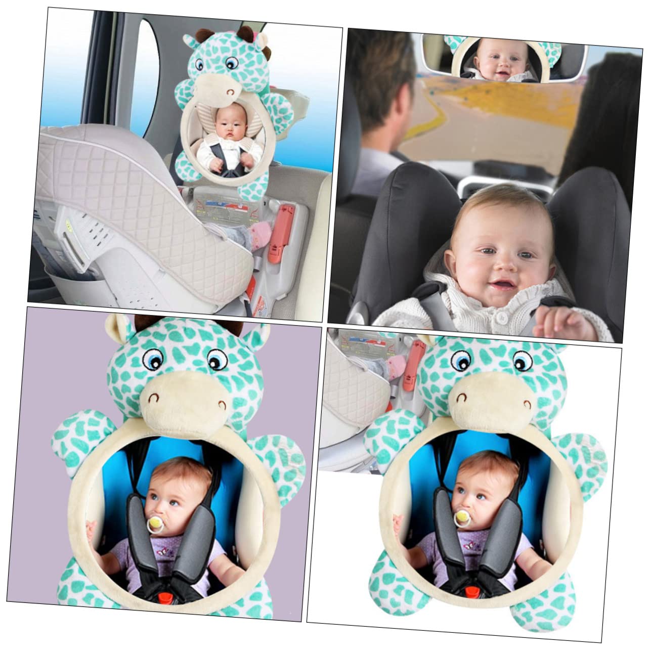 VICASKY 3pièces Rétroviseur De Sécurité Pour Miroir Adorable Forme De Installation Facile Et Pratique Pour Observer