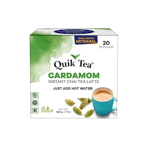 Miniatura 12 de QuikTea Instant Vegan Turmeric Ginger Chai Tea Latte – 10 unidades, brillo de cúrcuma terrosa con calor de jengibre picante, baja cafeína, sin