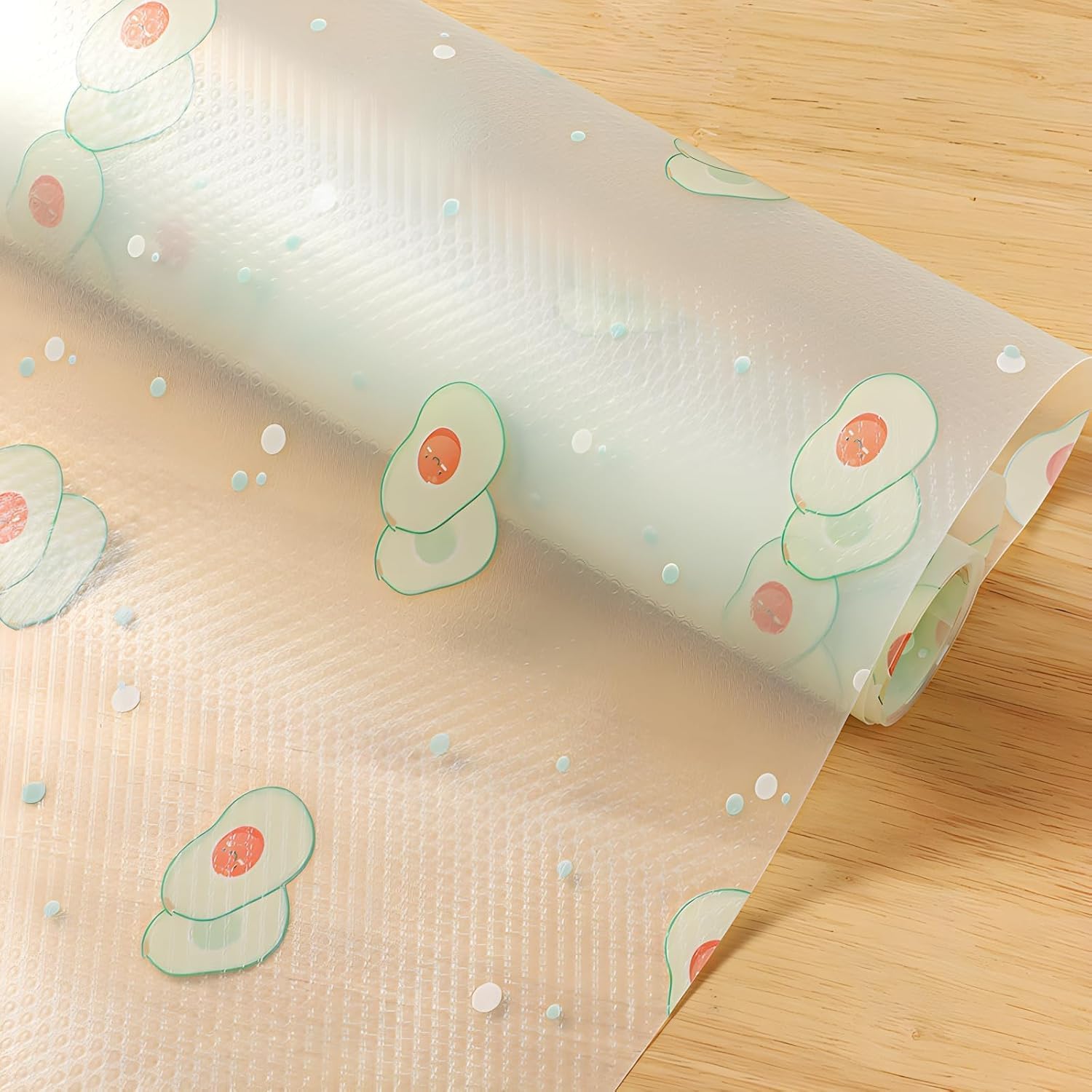 Wishpitara® (45 Cm X 3 M) Printed Shelf Liners for Kitchen Shelves, Drawer Mat, Shelf Liner, Fridge Mats, Kitchen Cabinet Drawer Mat Liner Sheets (Avacado)