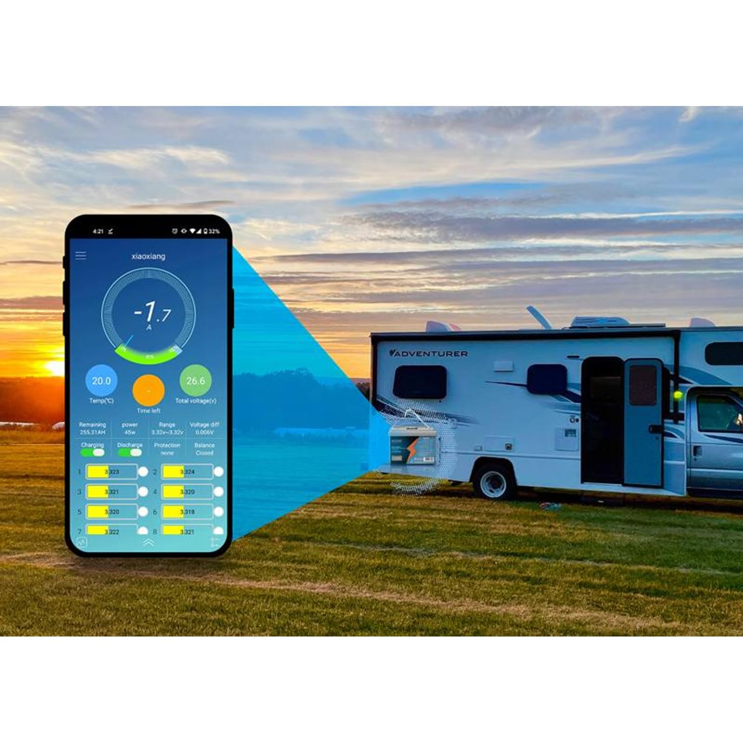 Akumulator LiFePO4 12.8V 70Ah Lexton LXLFP70 z BMS LCD Bluetooth litowo-żelazowo-fosforanowy do kamperów łodzi systemów OFF-GRID awaryjnych lekki trwały 896Wh 6000 cykli