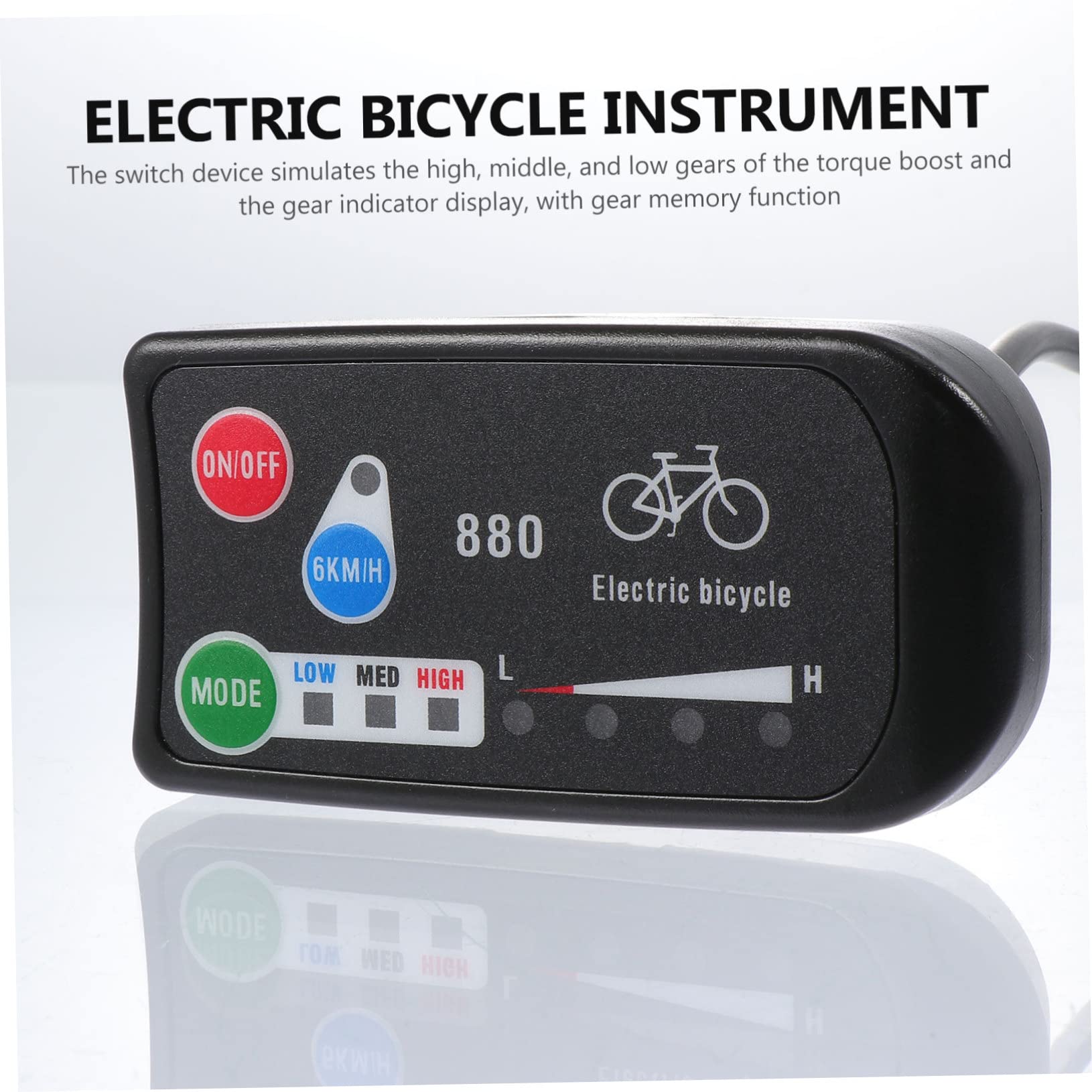 Gatuida 2piezas Medidor De Display Led para Bicicleta Eléctrica Bike Pantalla De Control Indicador De Batería y Función De Apagado Automático Accesorio para Scooter y Bicicletas
