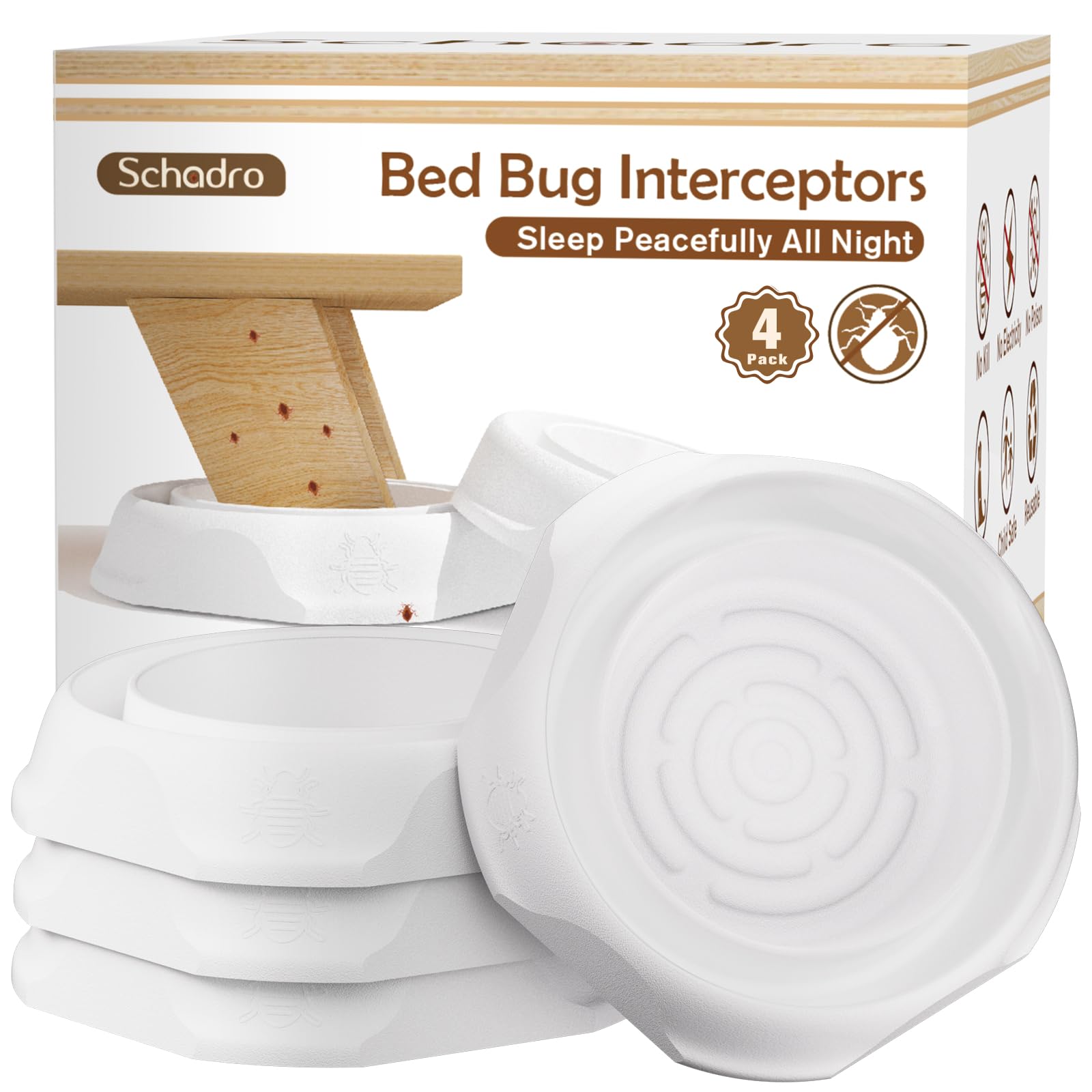 Photo 1 of Schadro Bed Bug Interceptors - 4 Pack