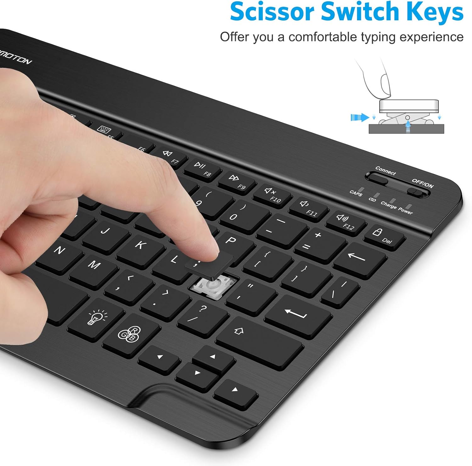 ایگرد قیمت و خرید OMOTON iPad Keyboard, Wireless Bluetooth Backlit