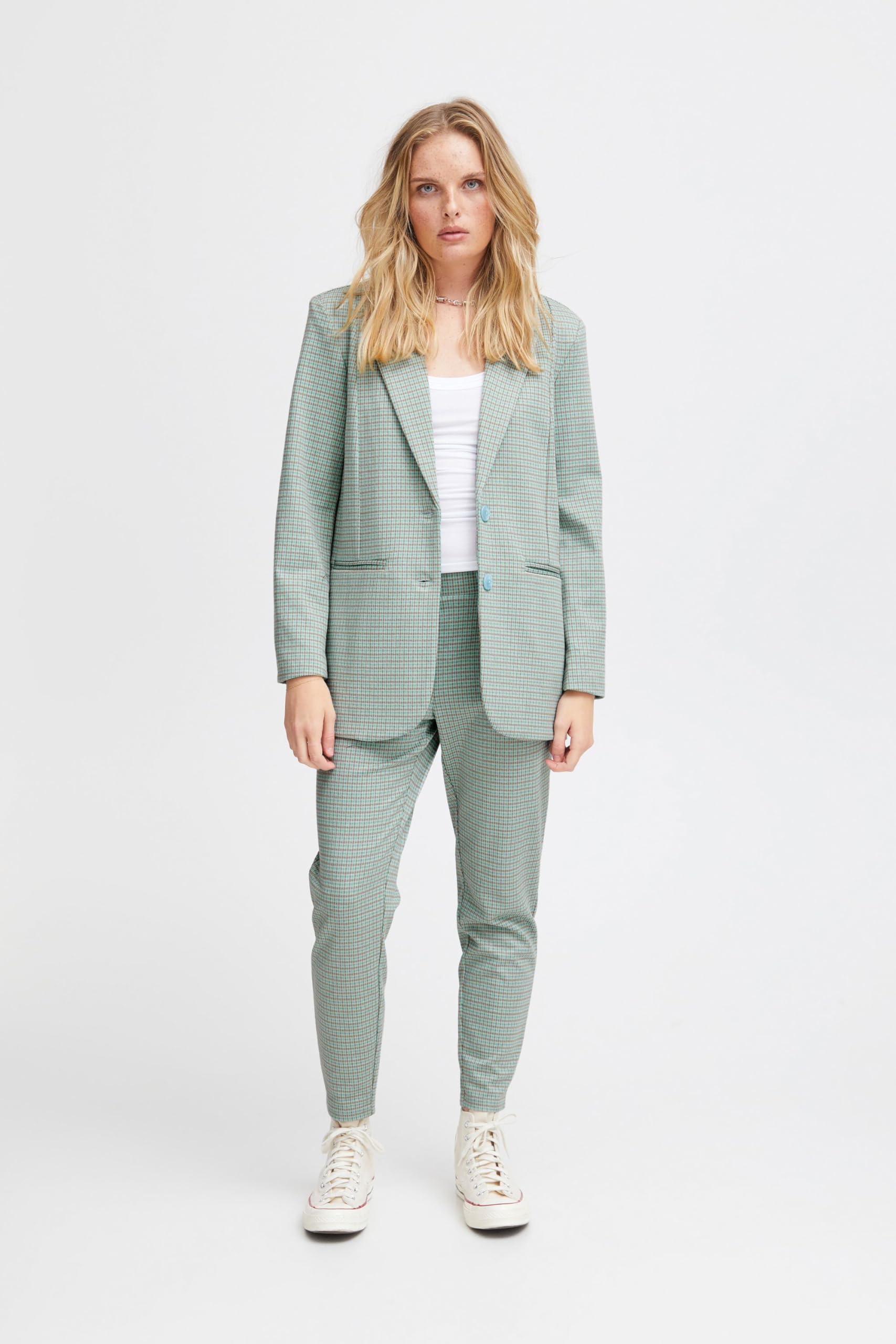 ICHI IHKATE Cameleon Oversize BL Damen Blazer Jackenblazer 70% Polyester, 28% Viskose, 2% Elasthan Loose fit