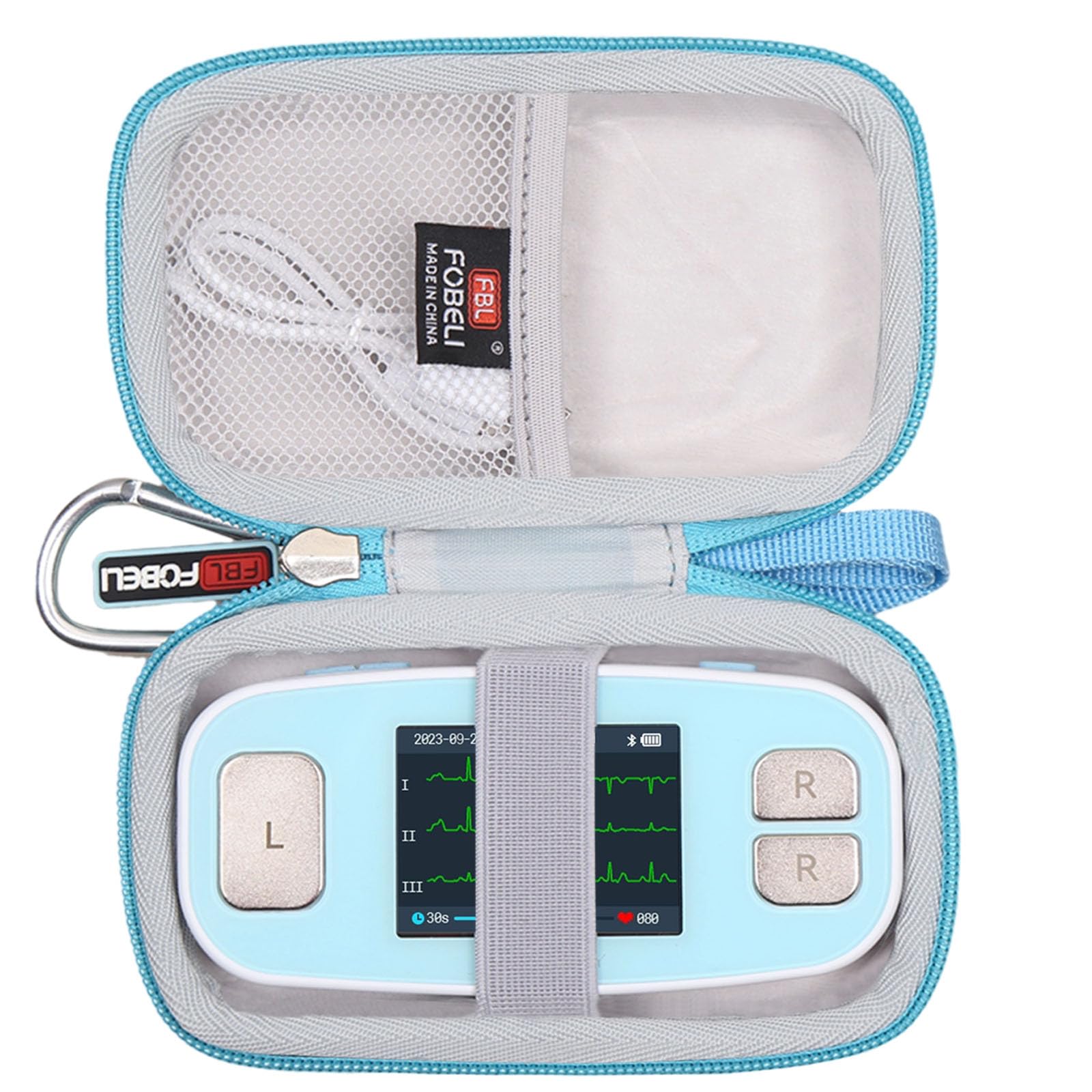 FBLFOBELI Hard Case Compatible with EMAY 6L Portable ECG Monitor
