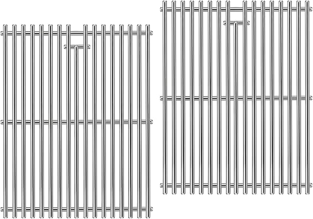 Criditpid 17 Inch Cooking Grates Replacement for Home Depot Nexgrill 720-0830H, 720-0830D, 720-0783E, 720-0783C, Stainless Steel Barbecue Cooking Grids for Kenmore, Uniflame Gas Grils.