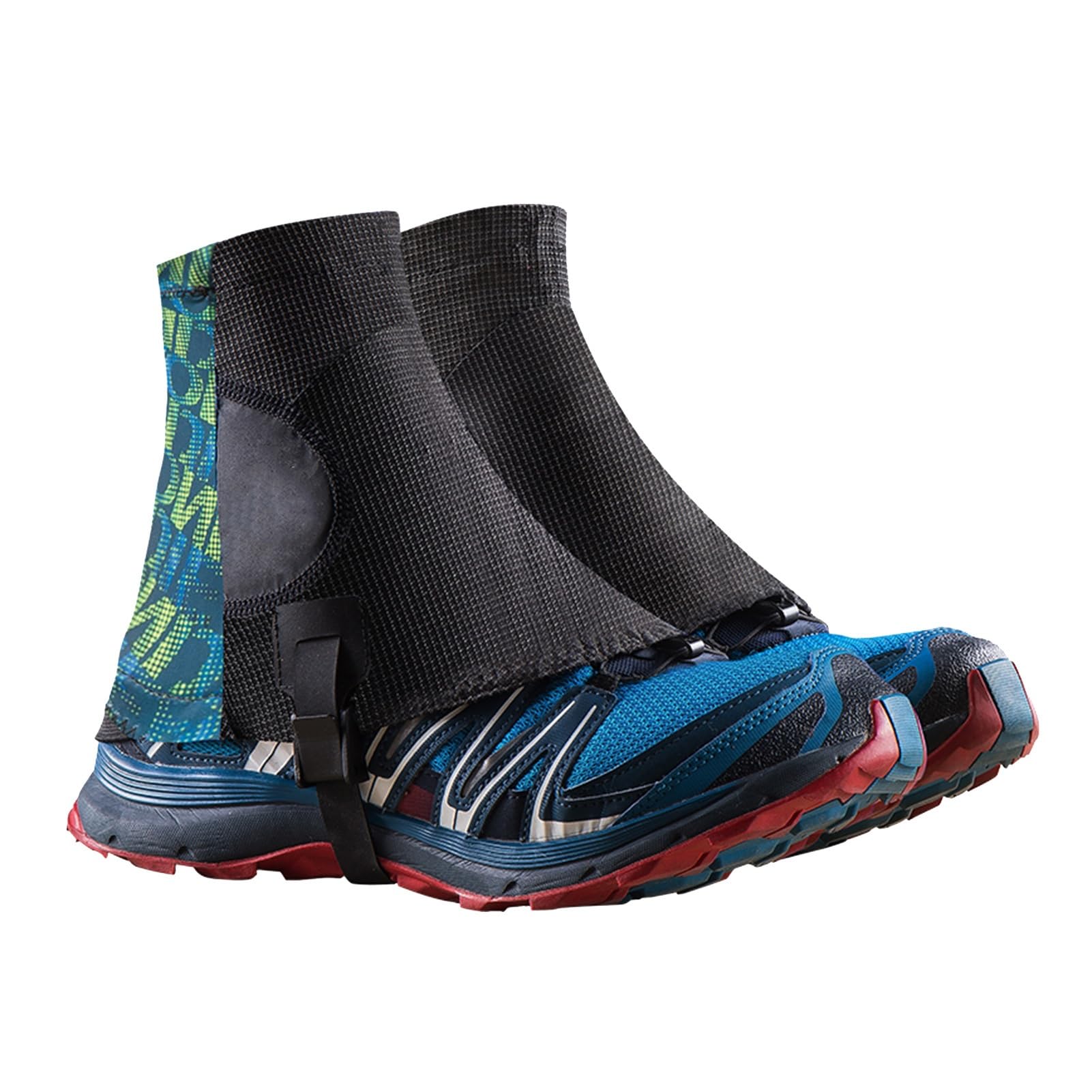 Guêtres De Jambe, Guêtres De Chaussures Légères Réglables, Bottes De Guêtres De Serpent Respirantes, Tissu en Polyester for l'escalade Et La Course À Pied en Montagne sur Neige(Vert)