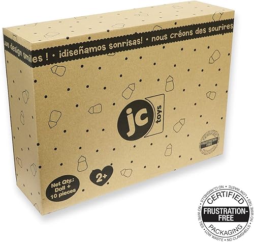 Miniatura 6 de JC Toys - Muñeca y silla alta Lots to Love Babies de 14 pulgadas Juego de regalo de alimentación y accesorios Posable e impermeable Edades de 2