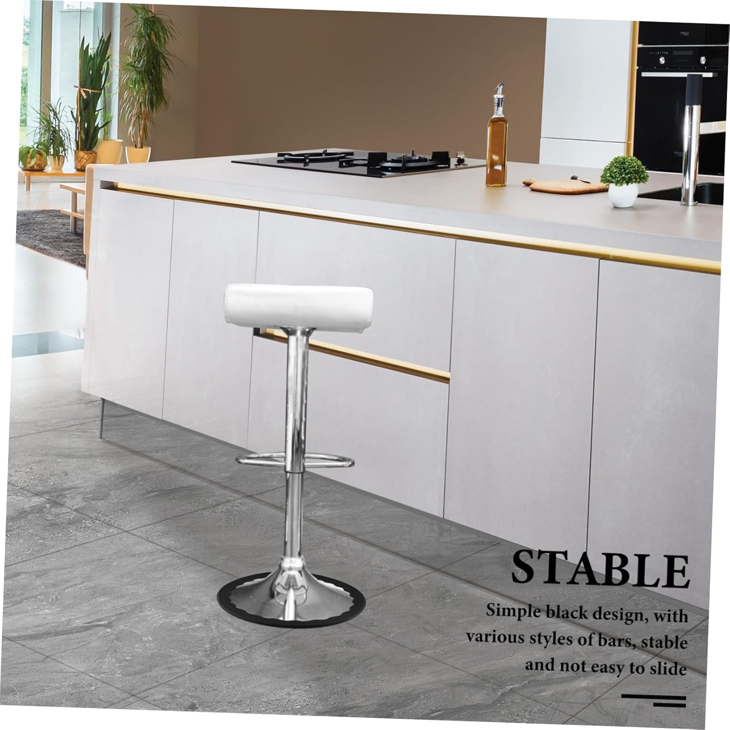 Mikikit 8pcs Non-Slip Chair Leg Protectors Durable Furniture Pads for Floors Noise-reducing Covers for Bar Stools Fits