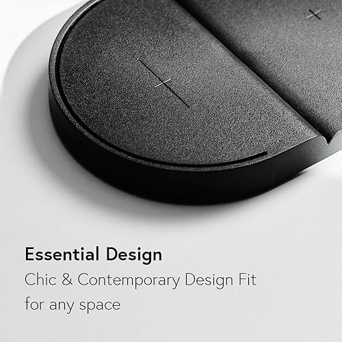 Miniatura 4 de ODDICT Platform Duo - Diseñado para Samsung, cargador inalámbrico súper rápido de 15 W con diseño contemporáneo cable de metal de 4.9 ft incluido no