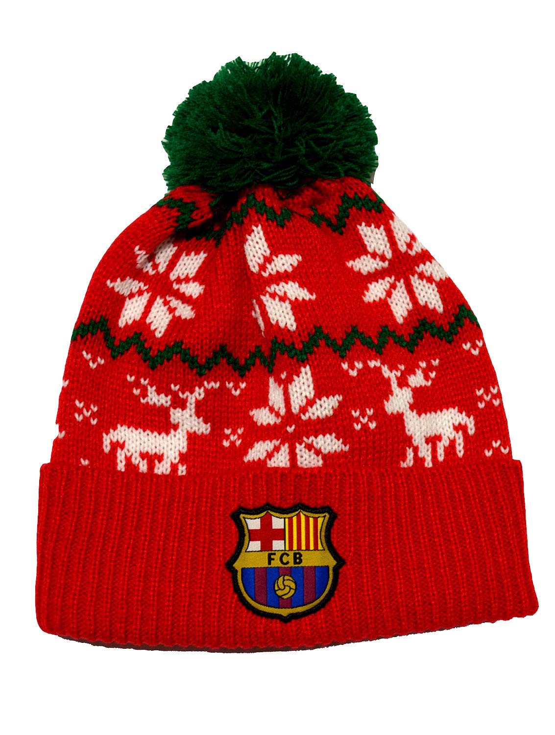 Fc Barcelona Beanie Skull Cap Hat Blue (Christmas Green)