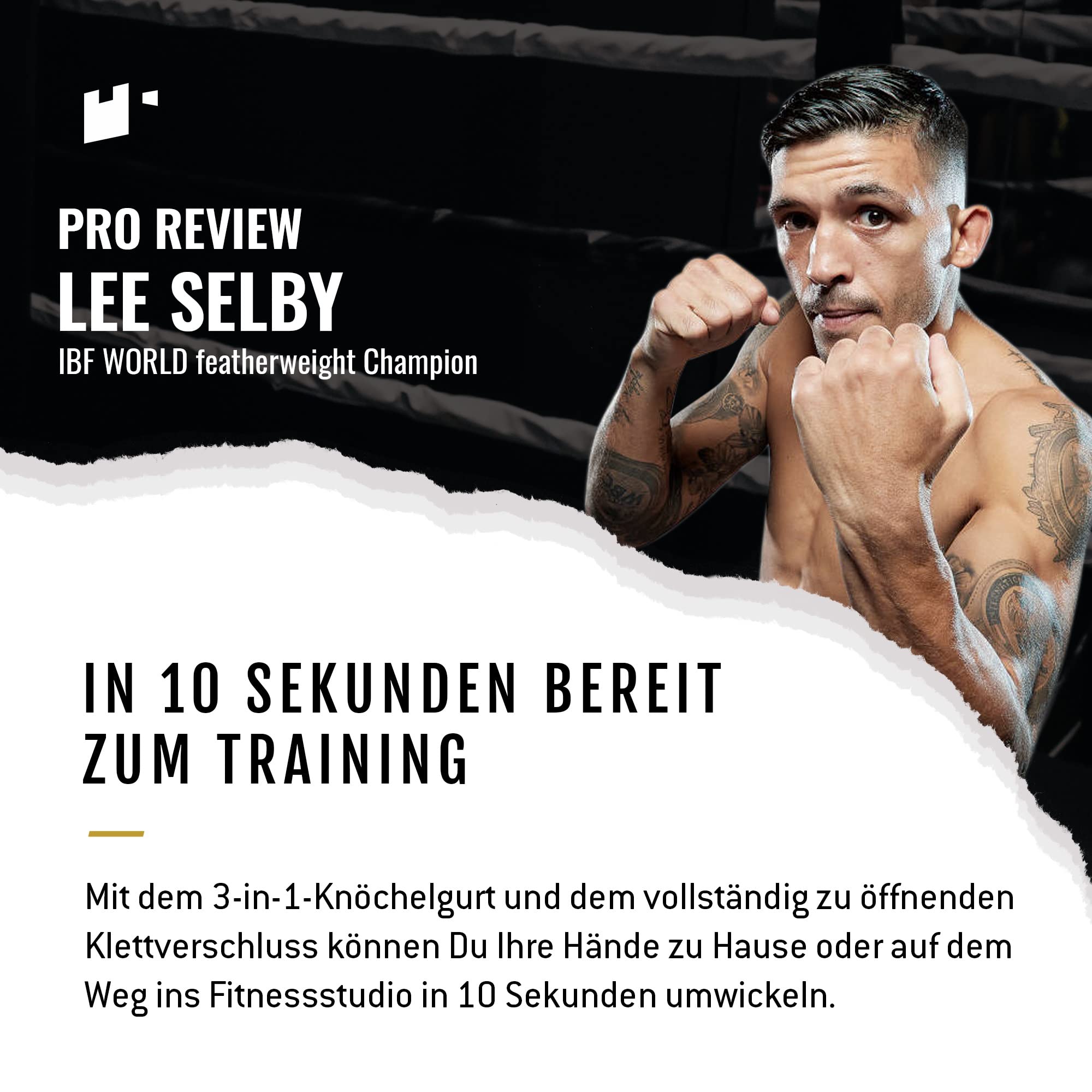 Fortress Boxing Bandagen – T1 Fastwraps für Kickboxen, Muay Thai, MMA – patentiertes Design Handbandagen