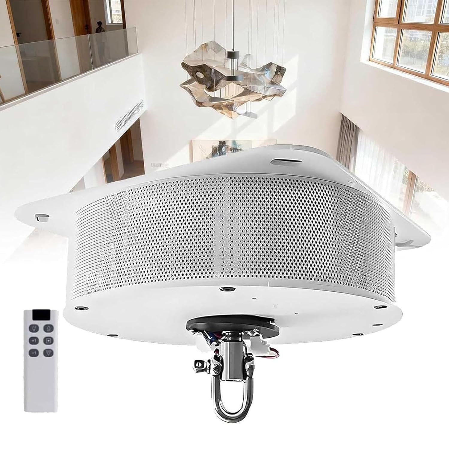 Système de levage électrique pour lustres de villas et grands séjours de 40KG
