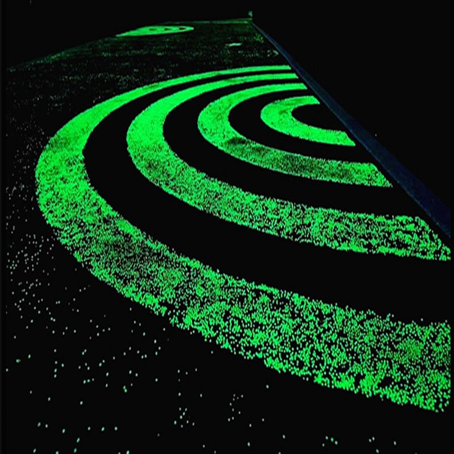 1000PCS Glow in The Dark Rocks–Luminous Stones Mixed Color Glow Decoration DIY Decorative Pebbles for Aquarium Fish Tank Garden Path Lawn Yard Colorful Cobbles Decor (Green 1000PCS)