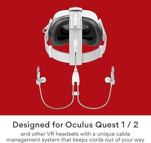 Miniatura 4 de MEE audio Auriculares intrauditivos M6 VR para juegos con cable corto para Oculus Quest 2 y otros auriculares VR + cable de micrófono para PS5,