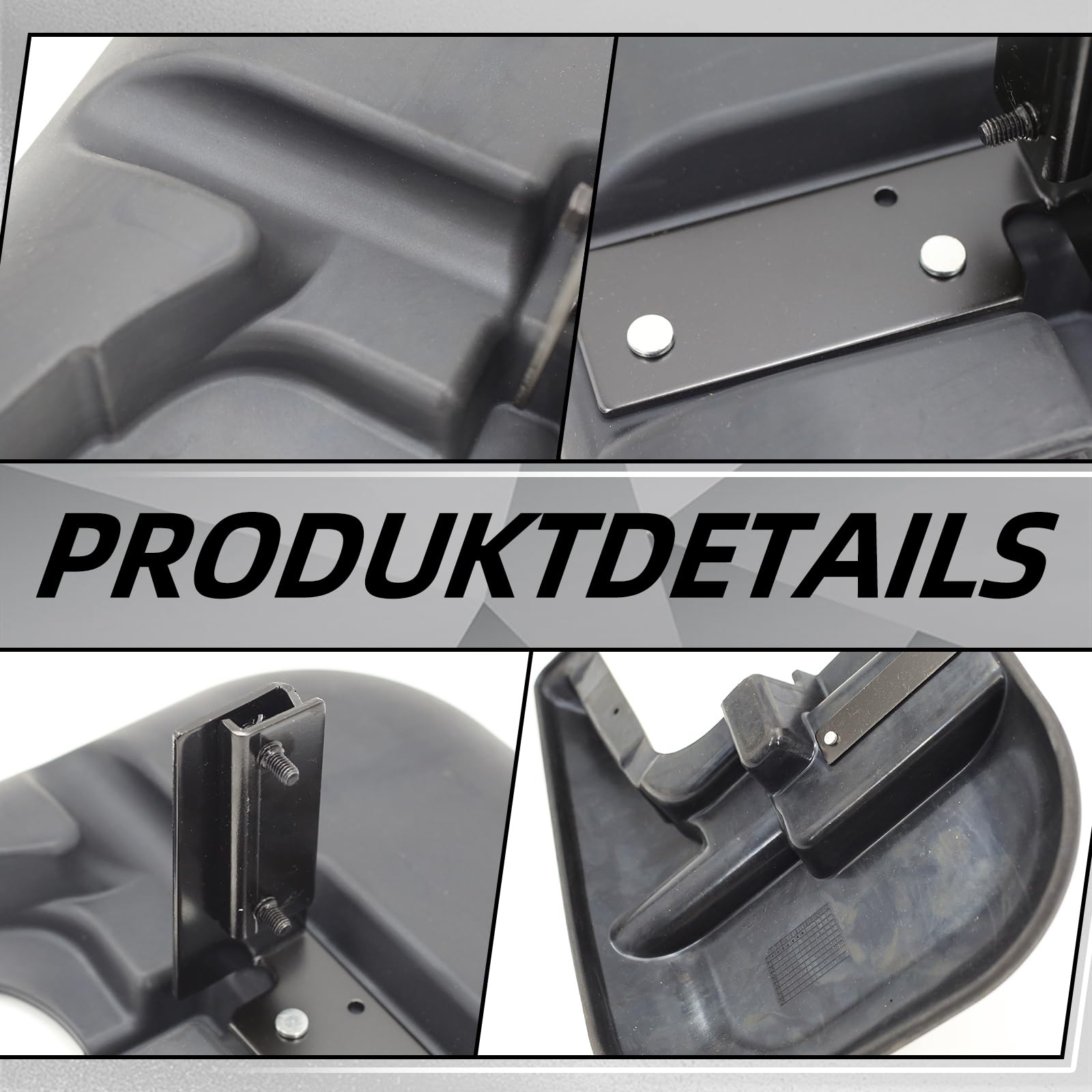Schmutzfänger vorne, hochwertiger Gummi, Teilenummer 50901517, Schutz vor Schlamm und Sandspritzern (2er-Pack) Passend für FIAT Ducato, Peugeot Boxer, Citroën Jumper/Relay ab Baujahr 2006