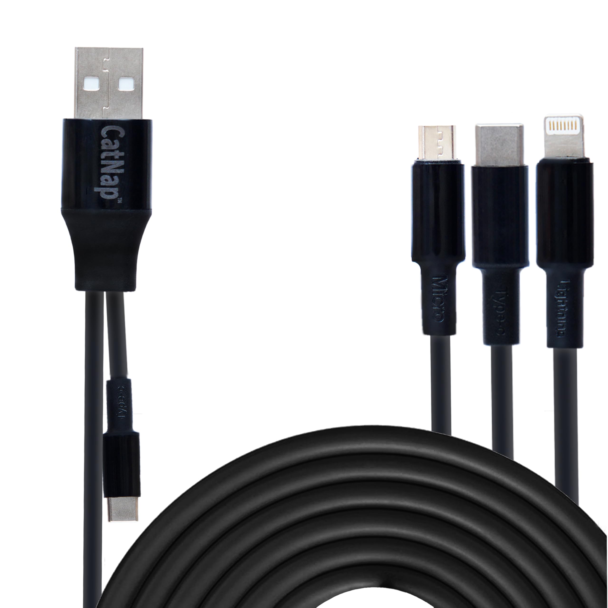CatNap™ Unbreakable 120W 3-in-1 Charging Cable. Fast Charging For LIGHTNING, TYPE-C and MICRO USB PORT Compatible For Smartphones, Tablets, Laptops, iPhones and many other devices. (B0D81GVYRS) Amazon Price History, Amazon Price Tracker