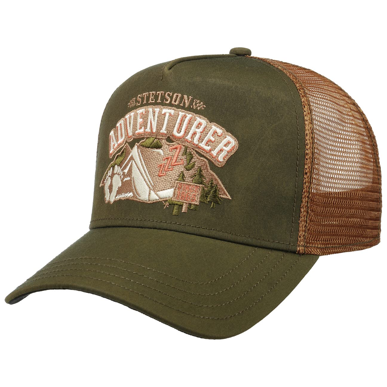 American Heritage Trucker Cap for Men - American-Style Baseball Cap - Snapback Cap with Breathable mesh Insert - Summer/Winter mesh Cap - Baseball Cap