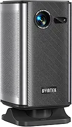 Projetor DLP Portátil BYINTEK P70X 1080p Full HD 300ANSI - Mini projetor Android com Foco Automático a Laser TOF, Bateria Integrada de 10000mAh e LED de 50000h