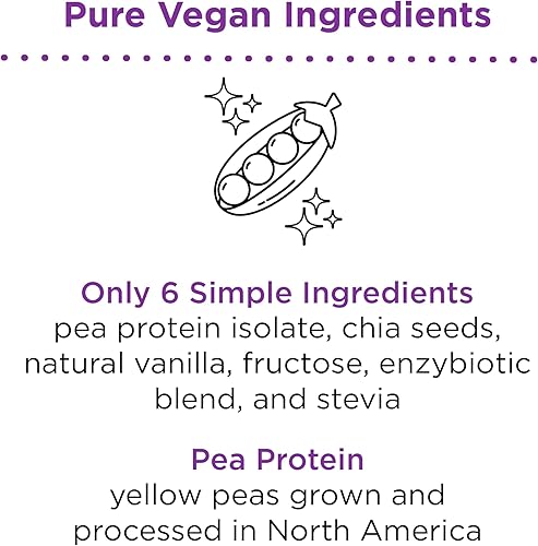 Miniatura 5 de nbpure Earthy Andy Proteína alimentada por plantas, sin gluten, sin OMG, sin crueldad animal, proteína de guisante en polvo, vainilla, 30 porciones