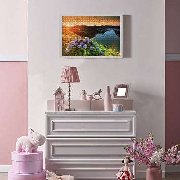 Landscapes of Sete Cidades Sao Miguel Island Azores Portugal Europe 1000 Piece Jigsaw Puzzle Game - Colorful Large Puzzles Artwork for Adults Teens Puzzle Game Toy Gift