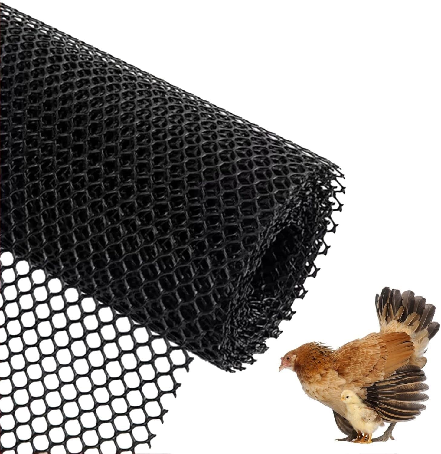 Filet de securite pour volaille flexible et resistant comme barriere anti-cerf