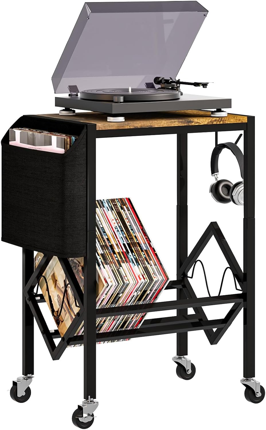 Yorbay Vinyl Record Storage Stand teljes nézet