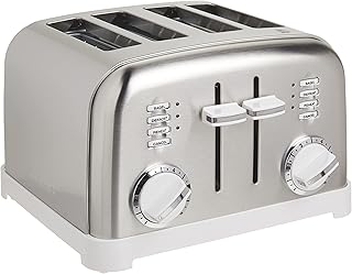Cuisinart Cpt-180 W Métal Classic 4-Slice grille-pain, Blanc et inox