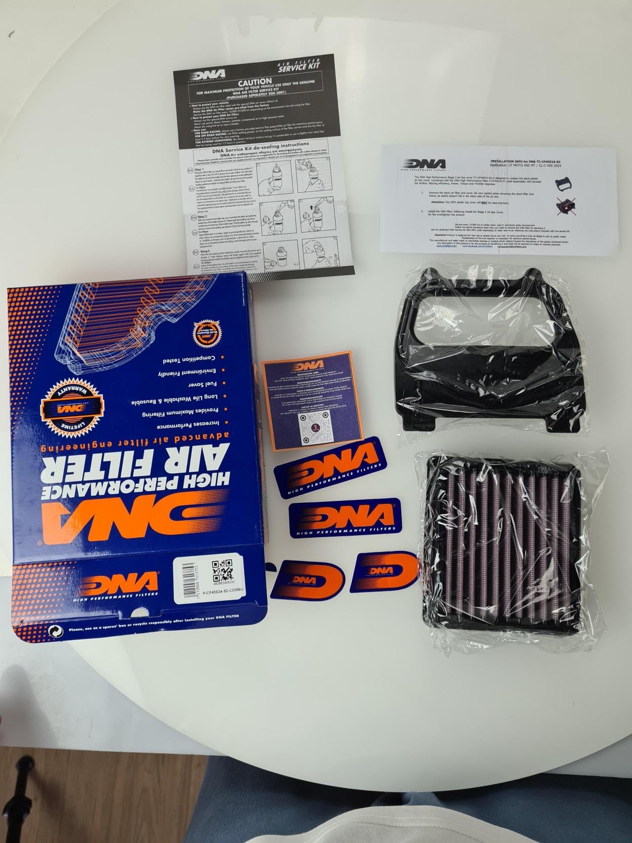 CF Moto 450 NK (23-24) DNA filtro dell aria P-CF45S23-01