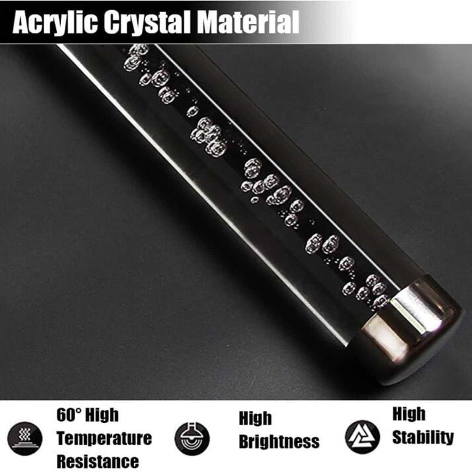 Moderno cartel de cristal acrílico antideslizante para ancianos y niños, barra de agarre transparente de 16 pies y barra de soporte de pasillo, kit completo de instalación, color plateado