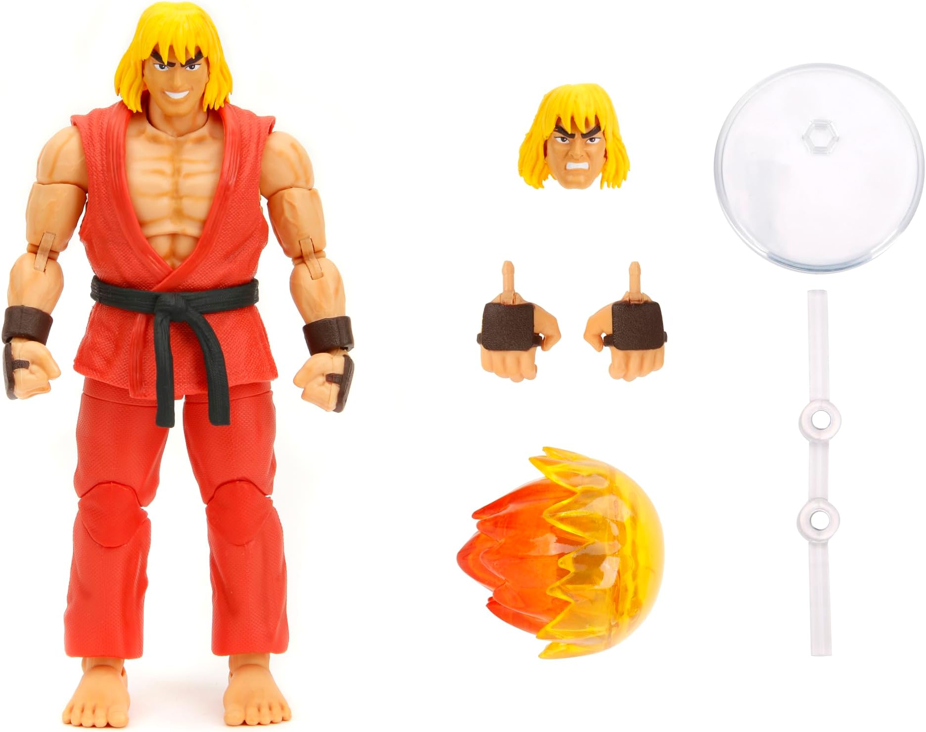 KEN MASTERS STREET FIGHTER 6" DELUXE COLLECTOR ACTION FIGURE, Toys for Kids and Adults