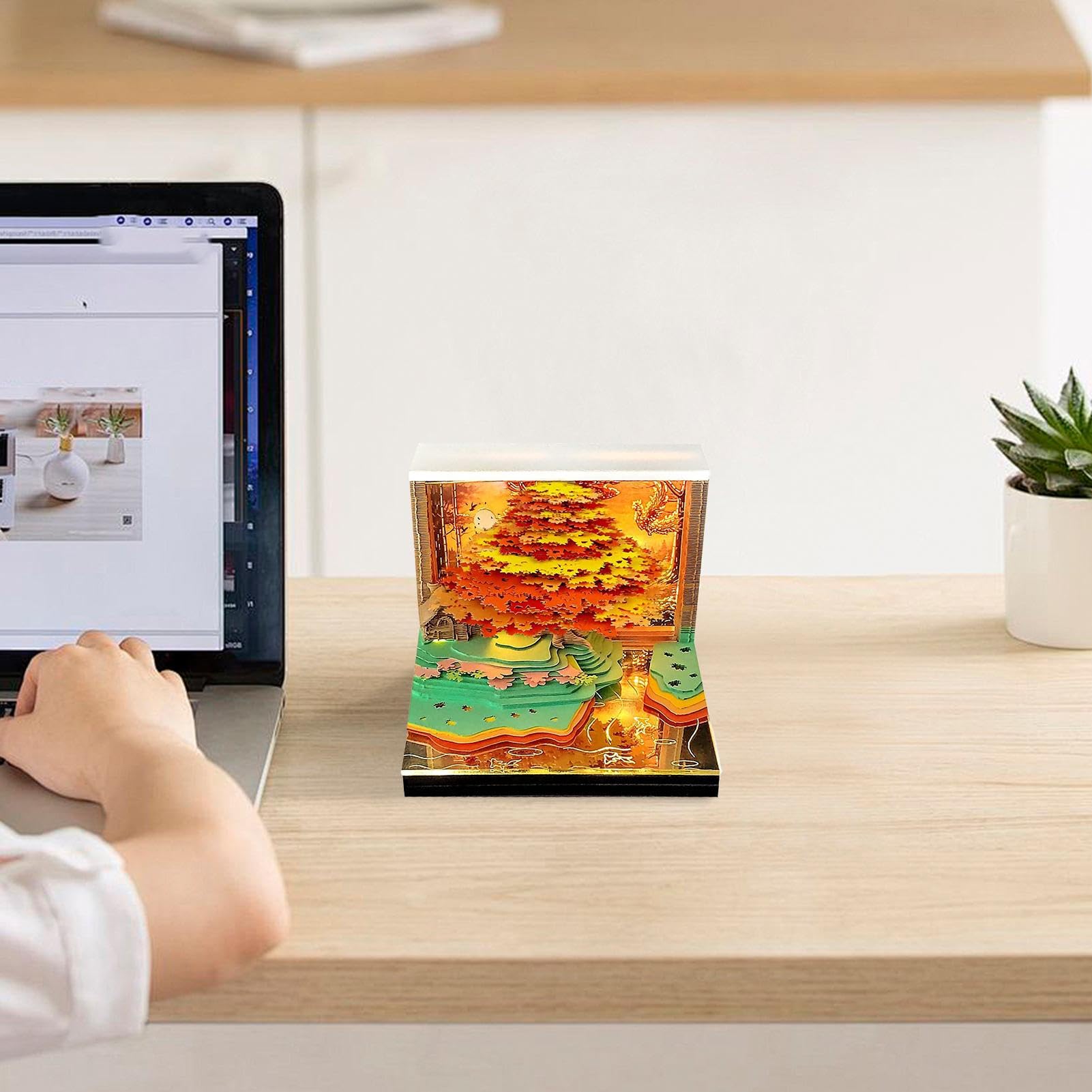 Calendario 3D per ufficio Blocco note | Calendario planner 52 settimane 2026 per lavoro, scuola, appartamento, hotel, Natale, Ringraziamento