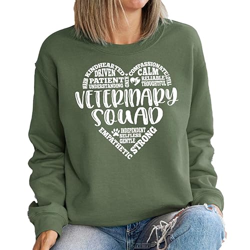 Vet Tech Gifts, Vet Technician Sweatshirts, Veterinary Squad Graphic Tees, Veterinary Student Outfit, Vet Med Graduation Clothes, Gift for Her