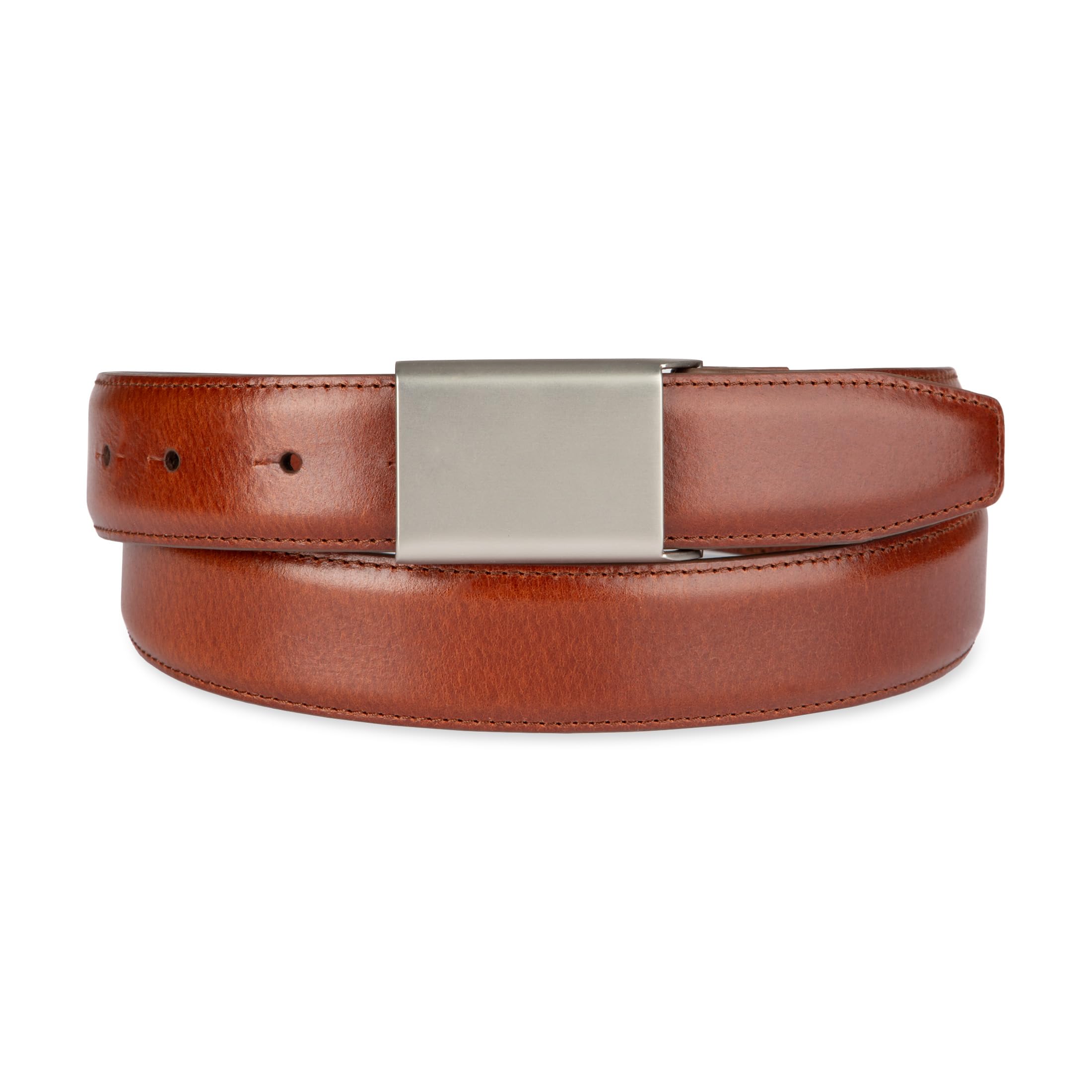 Haggar Sleek Plaque Buckle Dress Belt Cinturón para Hombre