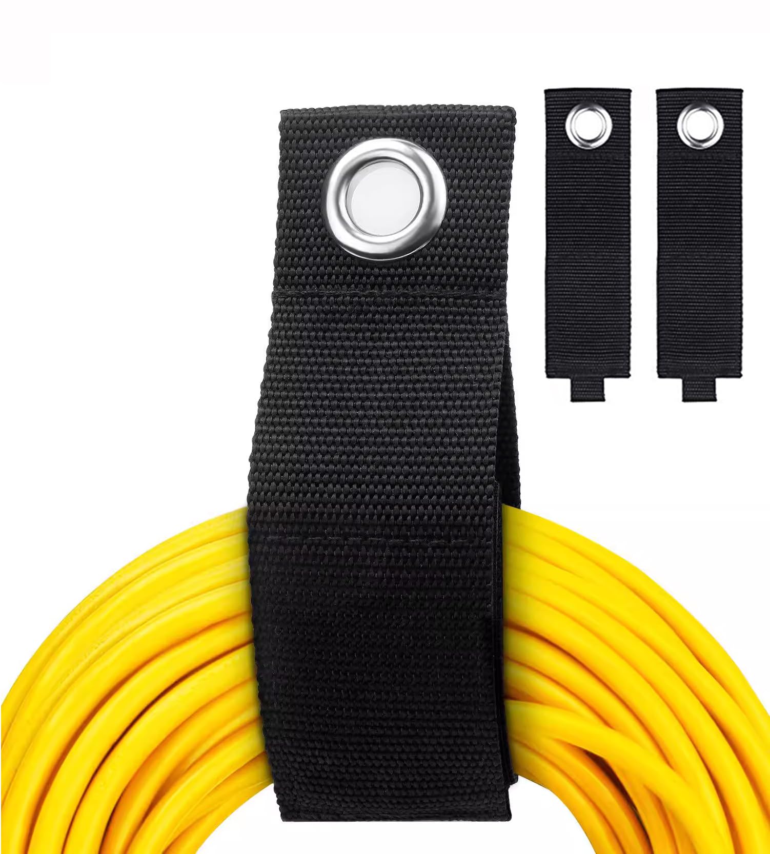 Heavy Duty Storage Straps,20-inch (2 Pack) Extension Cord Holder Organizer and Storage, Extendable Cable Ties Strap Loop Hanger Organizer for Cable, Hose, Power Cord, and Rope (20" (2-Pack))