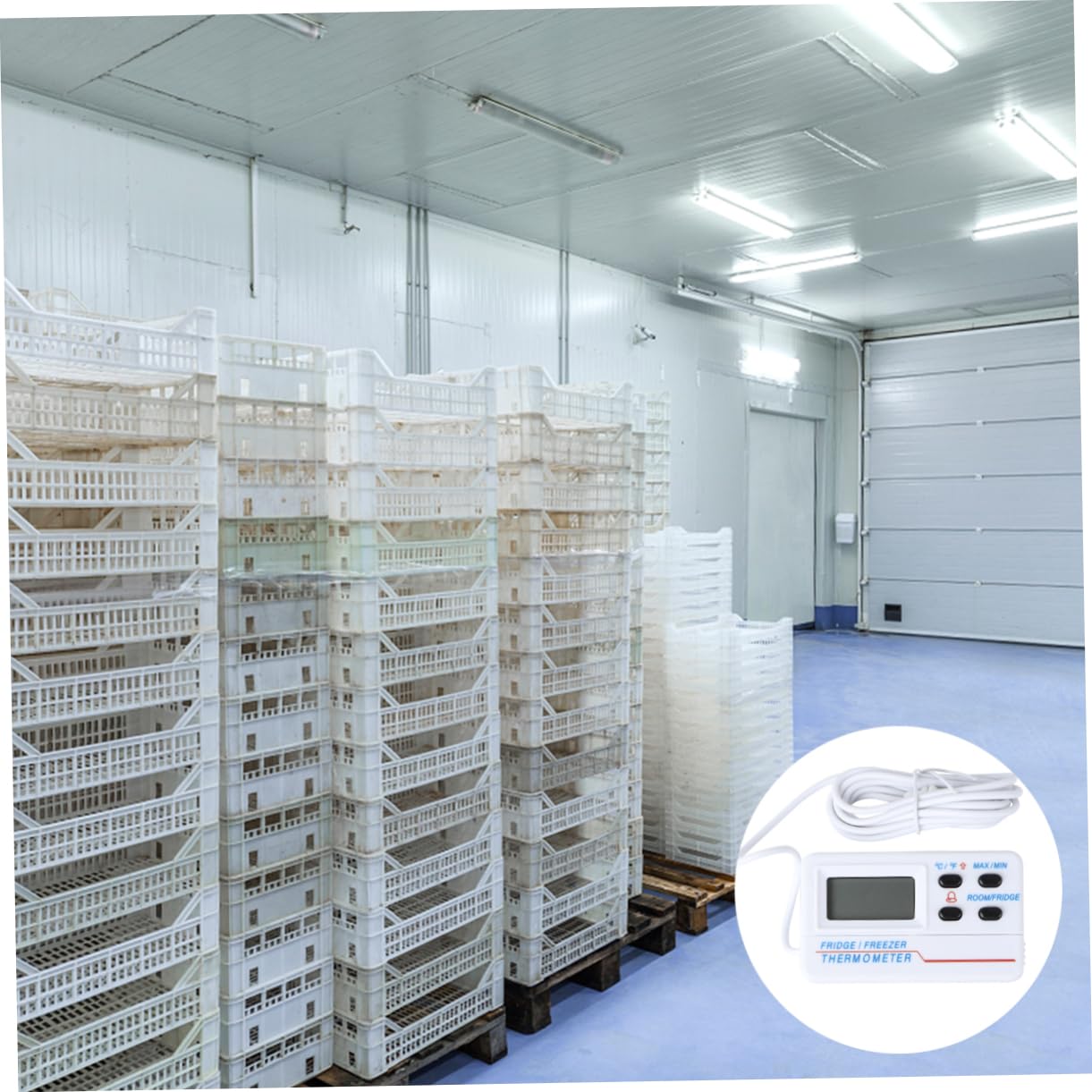 TEHAUX 3pezzi Termometro Digitale Per Interni Ed Esterni Con Allarme Per Congelatore e Frigorifero Precisione Elevata e Display Digitale Design Compatto e Basso Consumo Energetico
