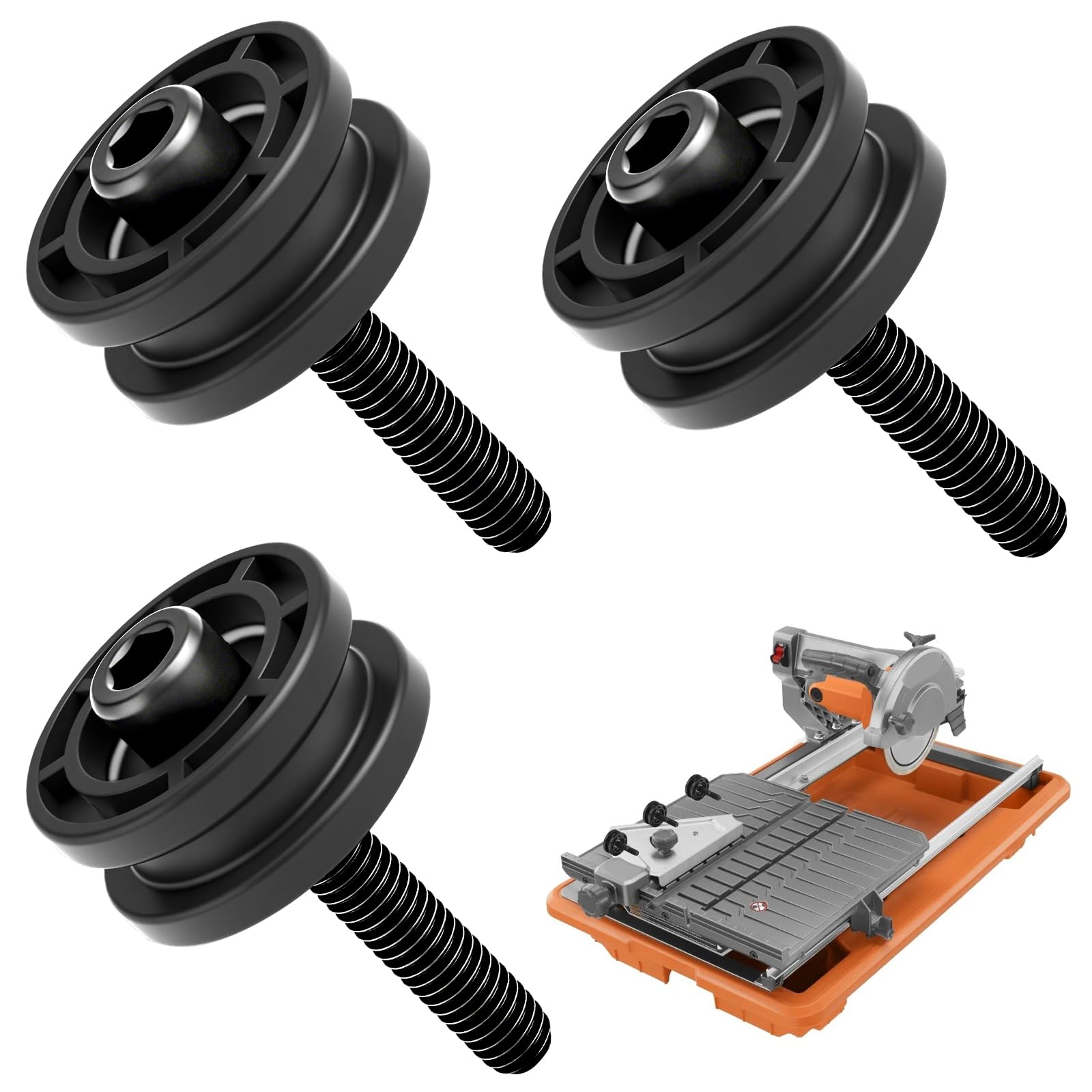 305784005 305784001 Tile Saw Roller Assembly for Ridgid 7" Tile Saw and Ryobi DT180EVO Saw, Fits Models R4030, R4030S, R4031, R4031S, R40311 -