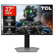 TCL 27G64 Gaming Monitor LED QD Mini da 27 polliciitem namerisoluzione QHD,180 Hz,parnello Fast HVA,HDR 600 nit, tempo dirisposta GTG di 1ms, compatibilità AMD Freesymc, G-Sync