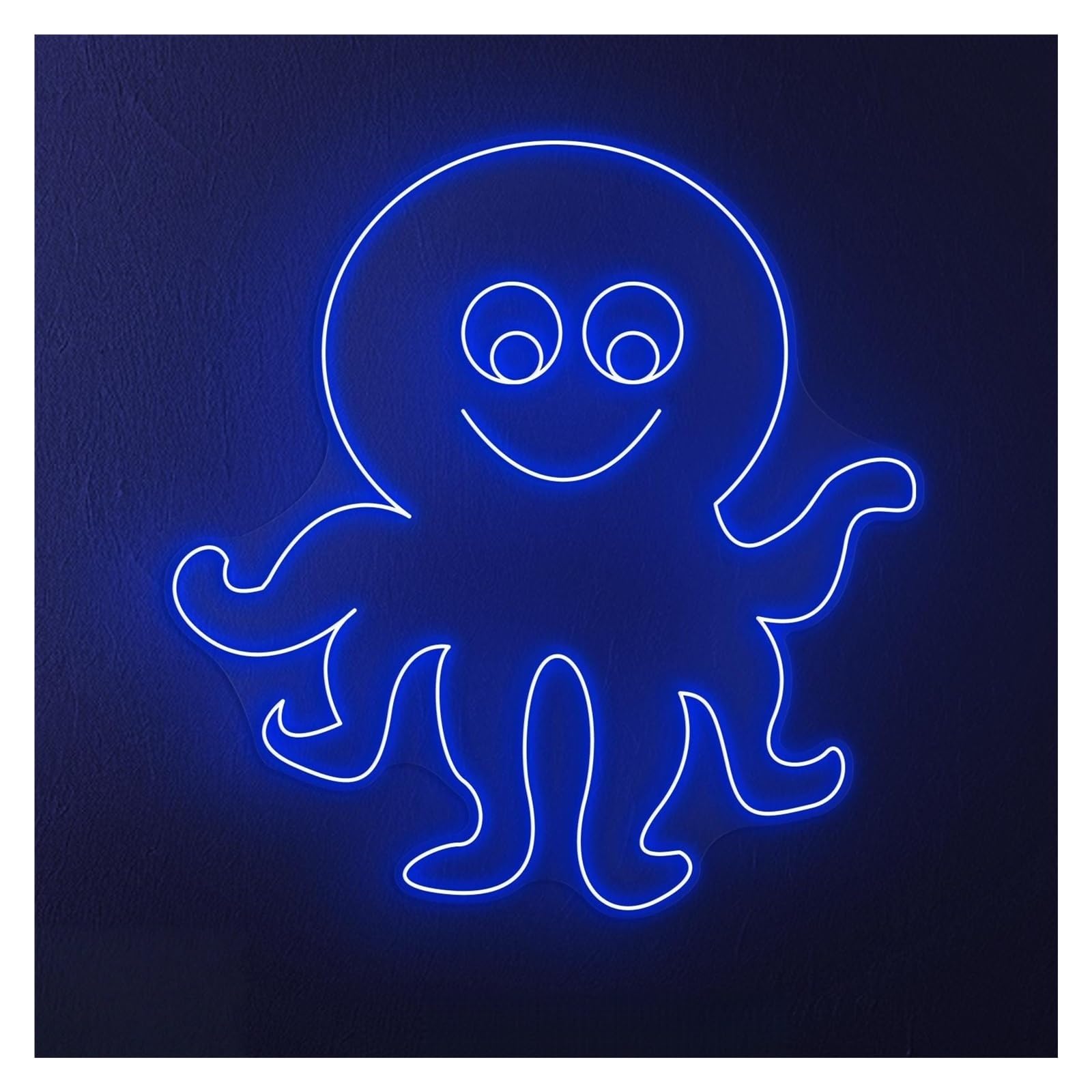 RONGCH Hanging Art Neon Signs Cute Octopus Neon Sign, Suitable for Restaurant Wall Decor with Brightness Adjustable 43cm(D)
