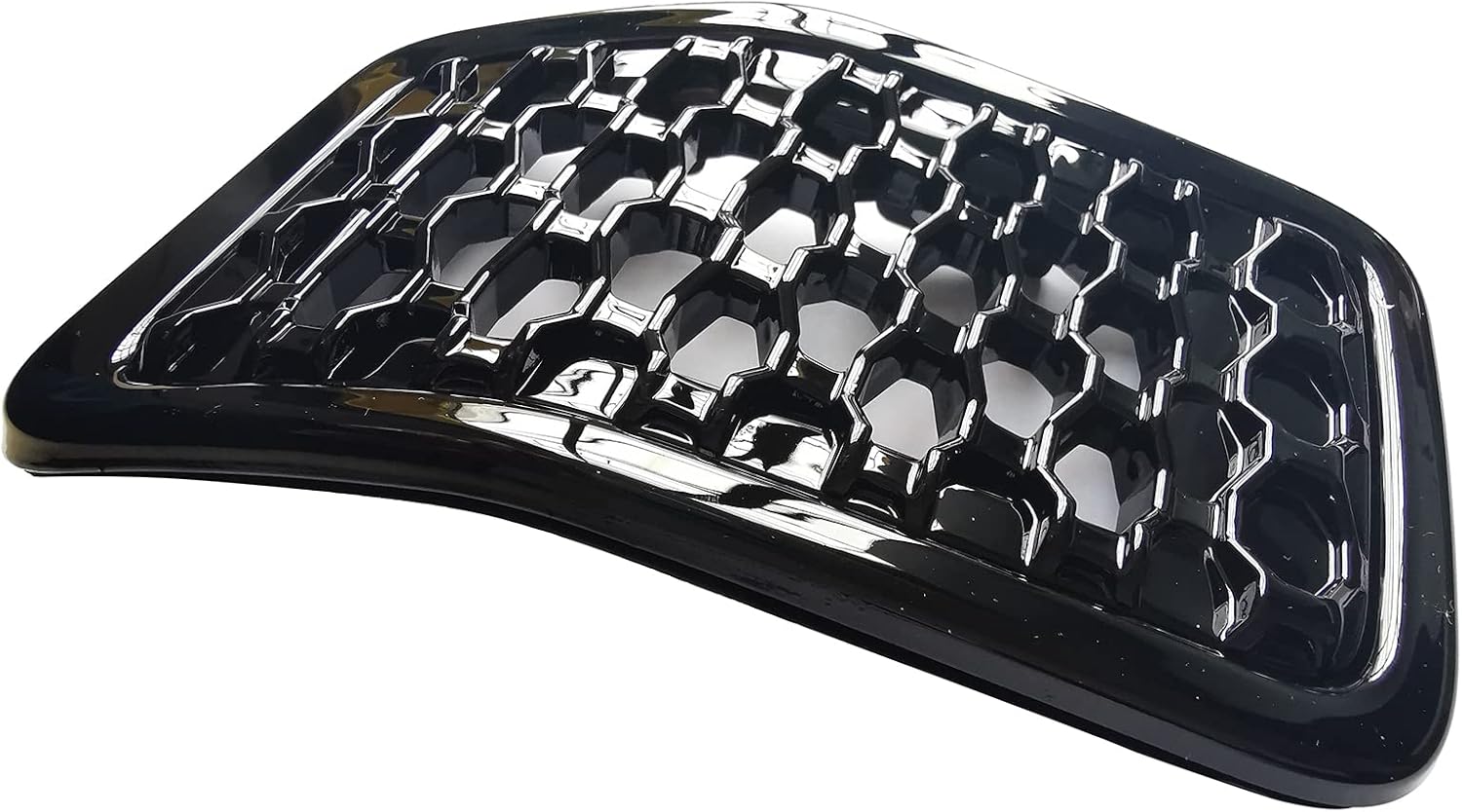 7PCS Gloss Black Compatible with Jeep Cherokee 2019 2020 2021 Front Mesh Grille Grill Trim Honeycomb Insert Cover Accessories