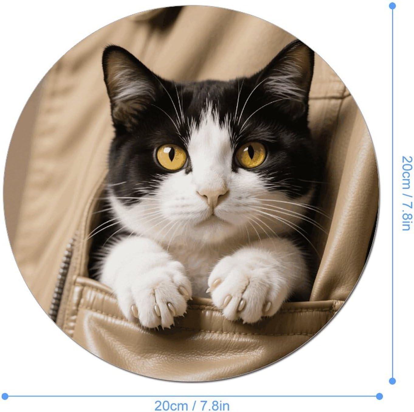 Kitten Cat Mouse Pad with Non-Slip Rubber Base for Office Home image 2