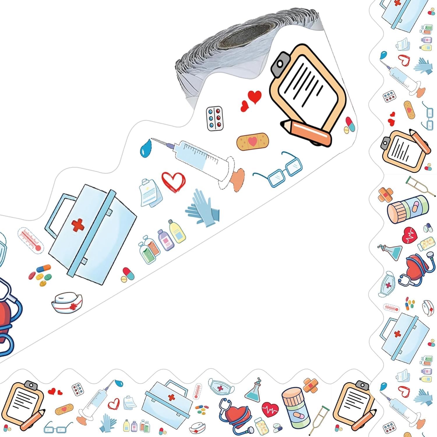 36 FT Healthcare Workers Hospital Nurse Bulletin Board Borders