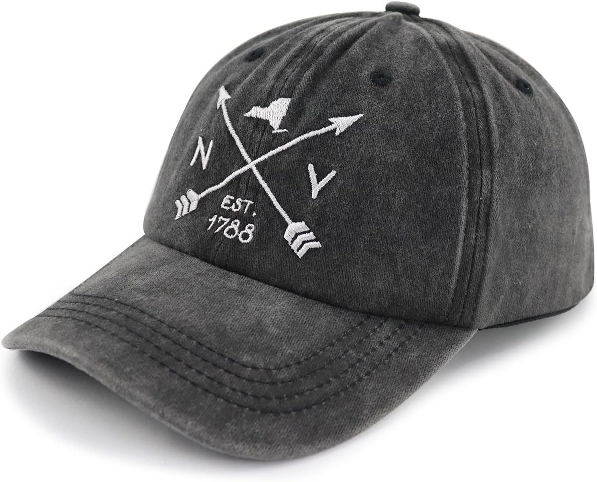 US, Texas, New York, California Hat for Men Women, Adjustable Cotton Embroidered Baseball Cap - Image 2