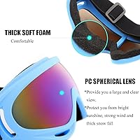 Vista 4 de Gafas de esquí, paquete de 3 gafas de nieve para hombres, mujeres, niños y jóvenes, protección UV400 para esquí y snowboard